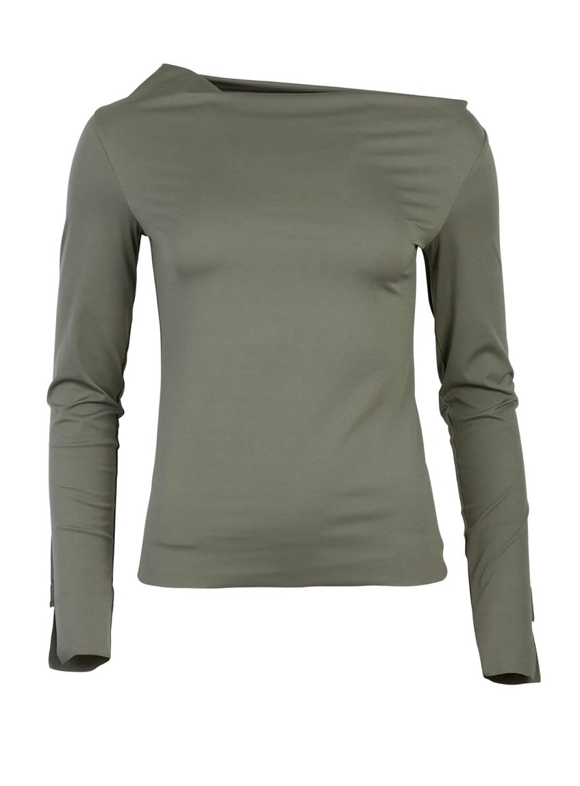 ENA Pelly II OFF THE SHOULDER Top - olive
