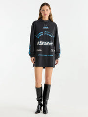 ENA Pelly II SPEEDWAY Tee Dress - Washed Black