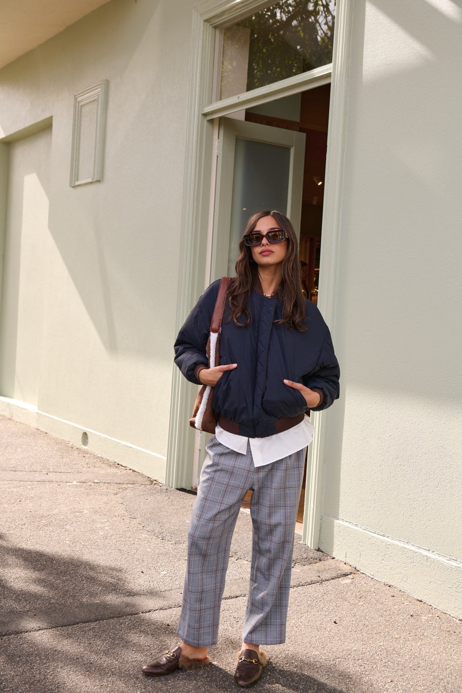Barry Made II SAVANNAH Reversible Bomber - Navy/Choc
