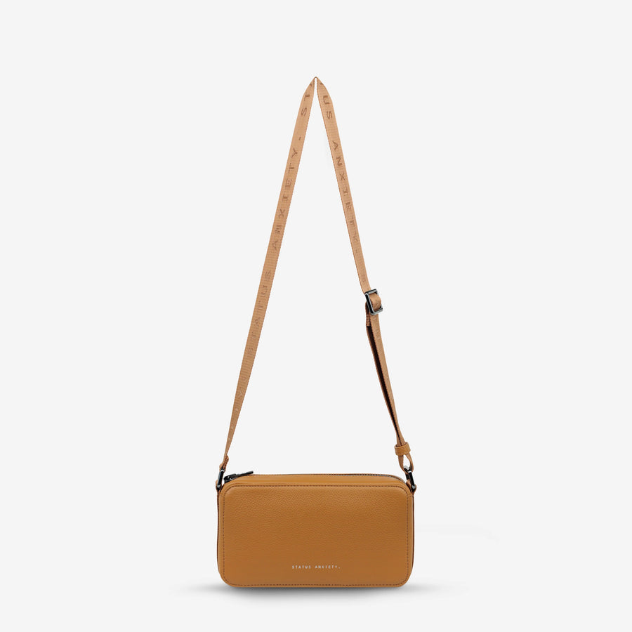 Status Anxiety II DELIRIUM Cross Body Bag - Tan