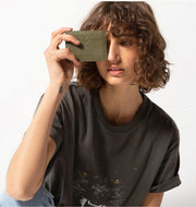 Status Anxiety II TOGETHER For Now Card Wallet  - khaki