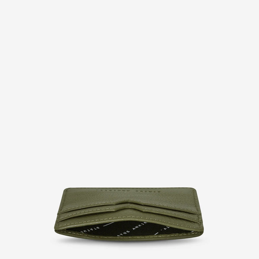 Status Anxiety II TOGETHER For Now Card Wallet  - khaki