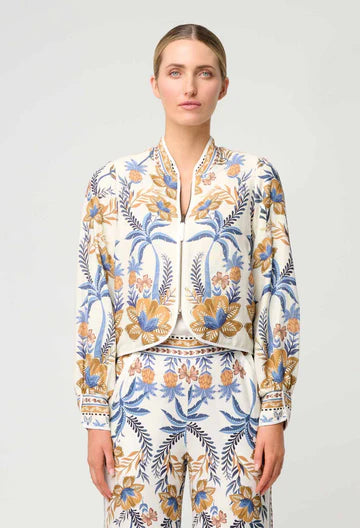 Oncewas II AURORA Reversible Jacket - golden Medina/marrakech topaz