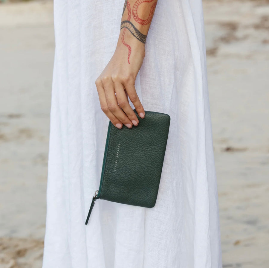 Status Anxiety II SMOKE and MIRRORS wallet - teal