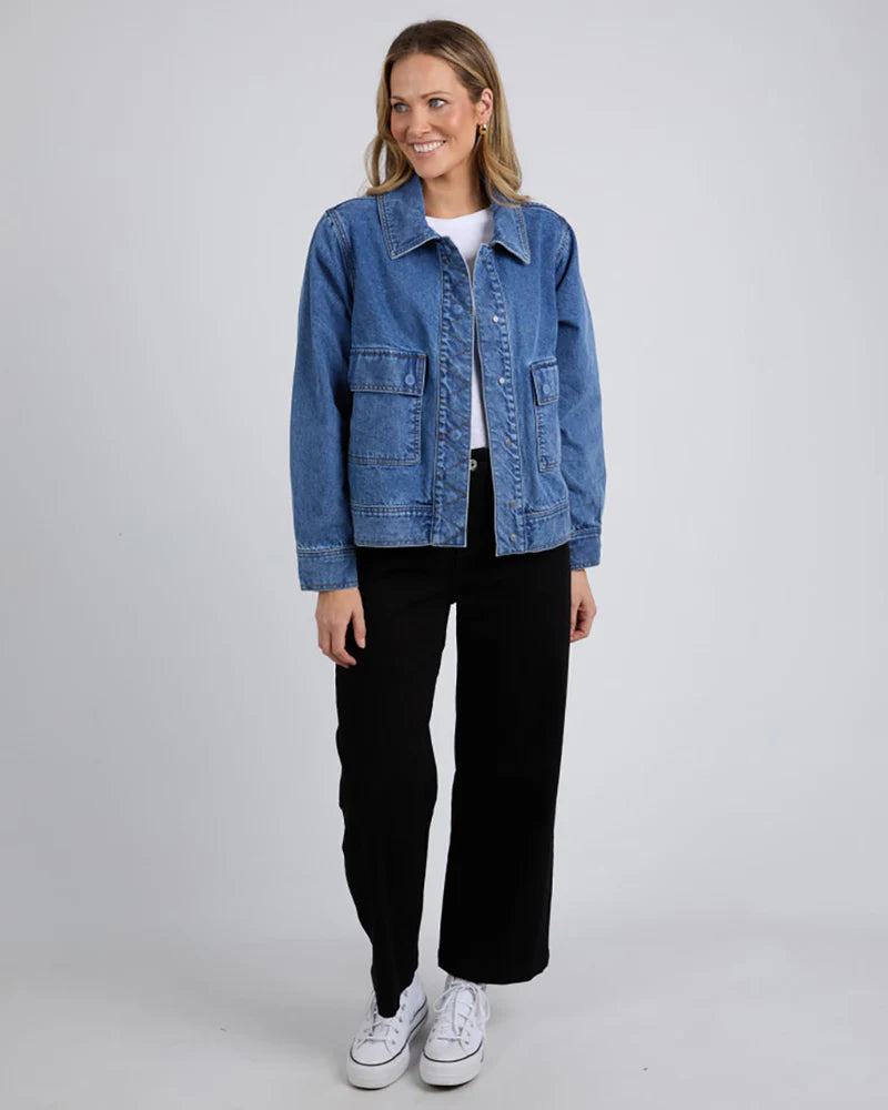 Elm Lifestyle II HUNTER Denim Jacket - Blue