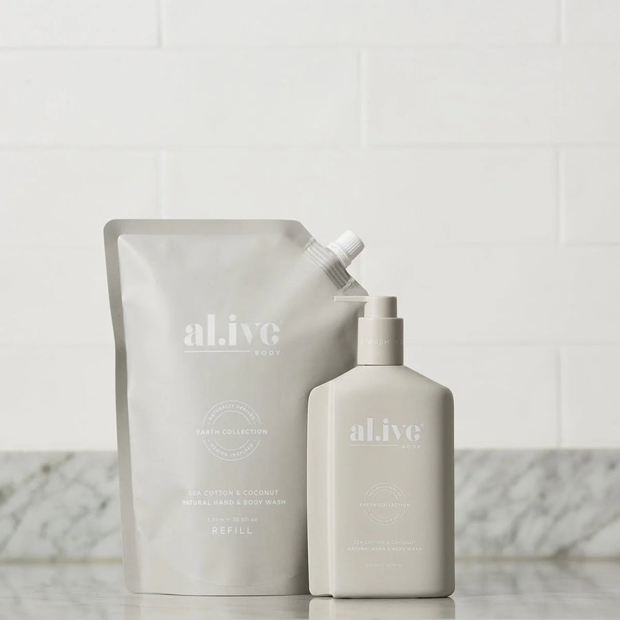Al.ive II 1 Ltr Wash Refill - Sea Cotton & Coconut