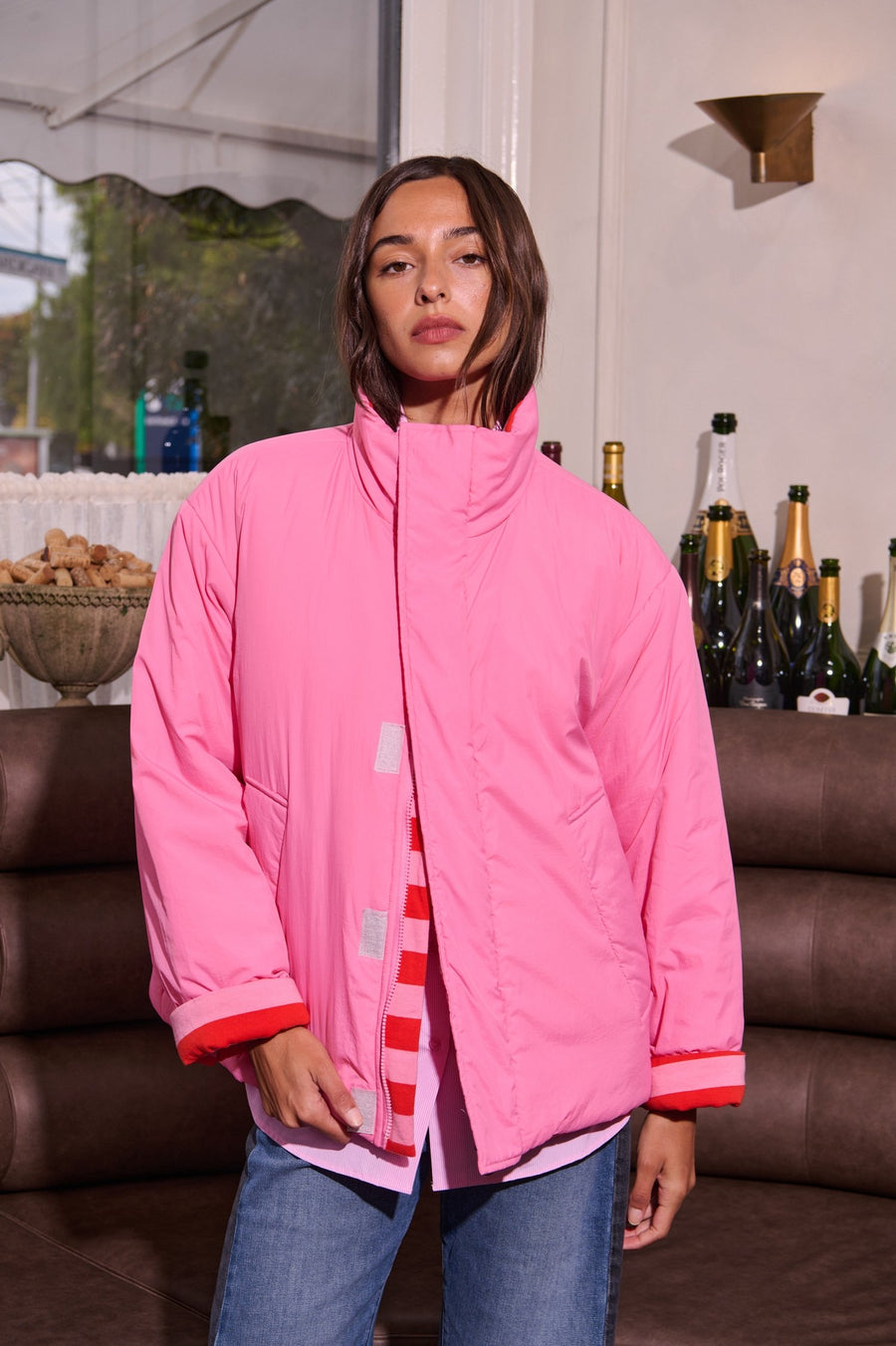 Barry Made II FOG Puffer - Pink/Orange