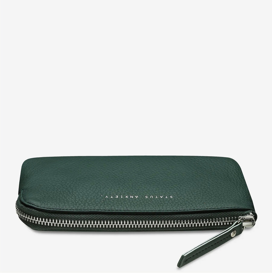 Status Anxiety II SMOKE and MIRRORS wallet - teal