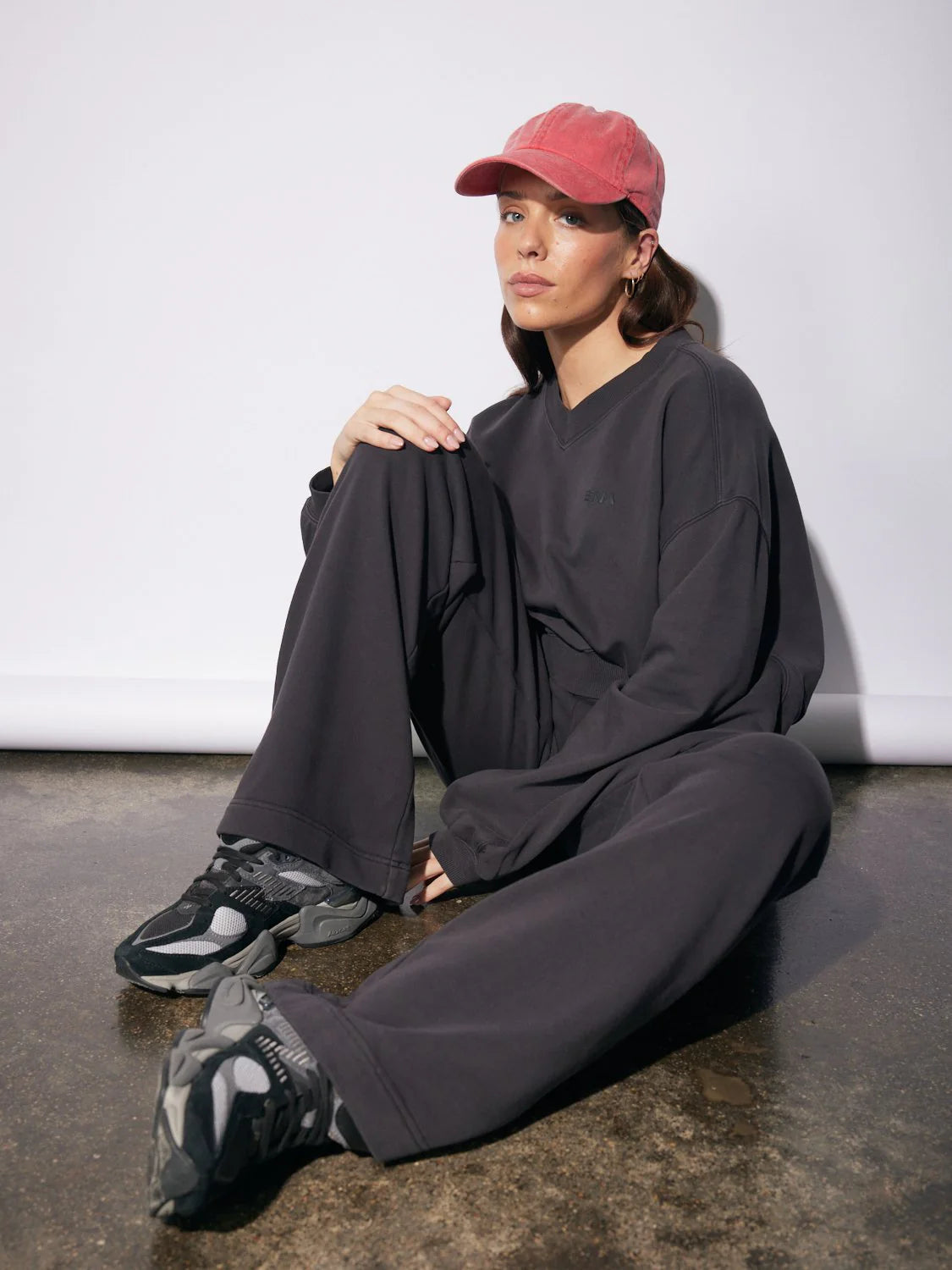 ENA Pelly II HAILEY Wide Leg Tracksuit - Vintage Black
