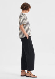 Morrison II ARCHIE Stripe Tee - blk/cream