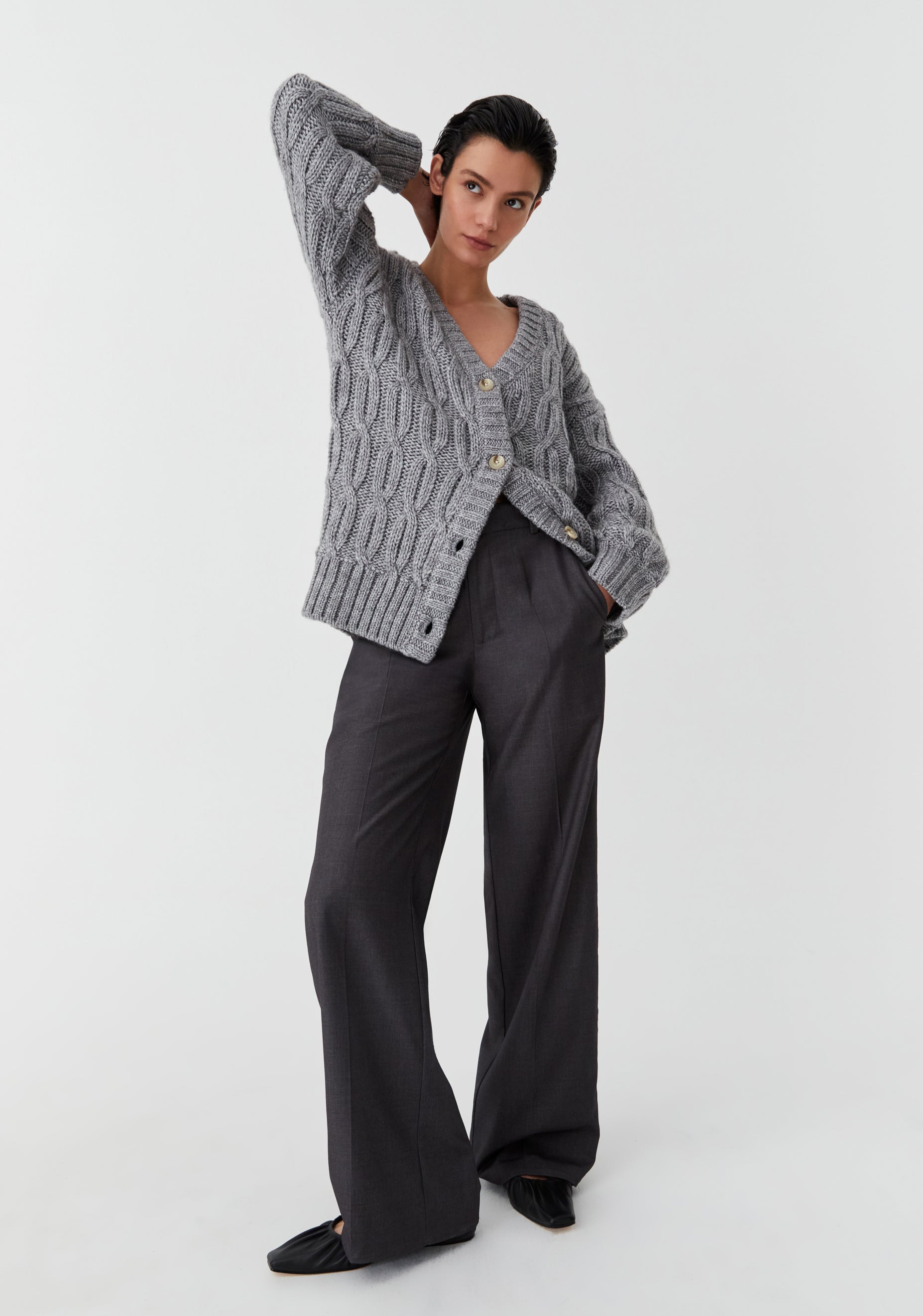 Morrison II EDEN Knit Cardigan - grey