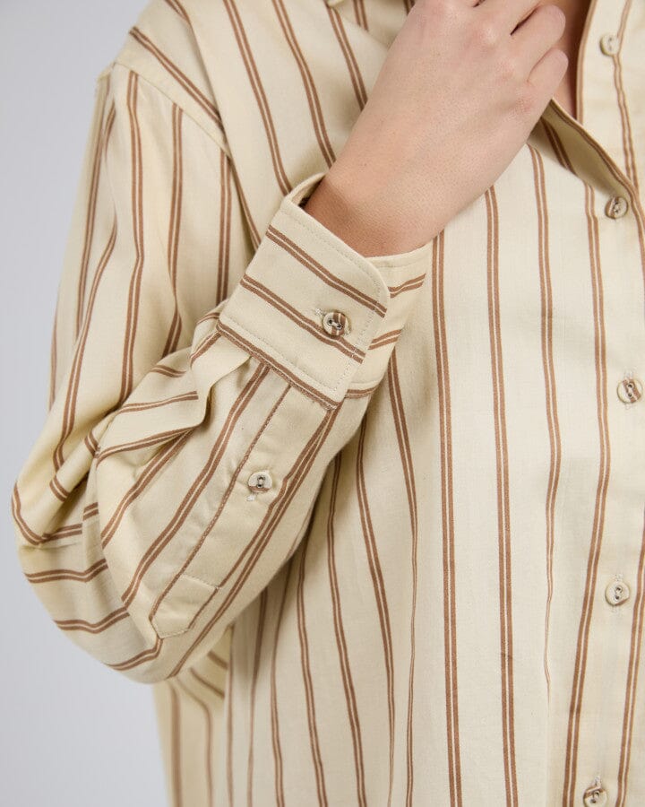 Foxwood II WALTER Stripe Shirt - Vintage White