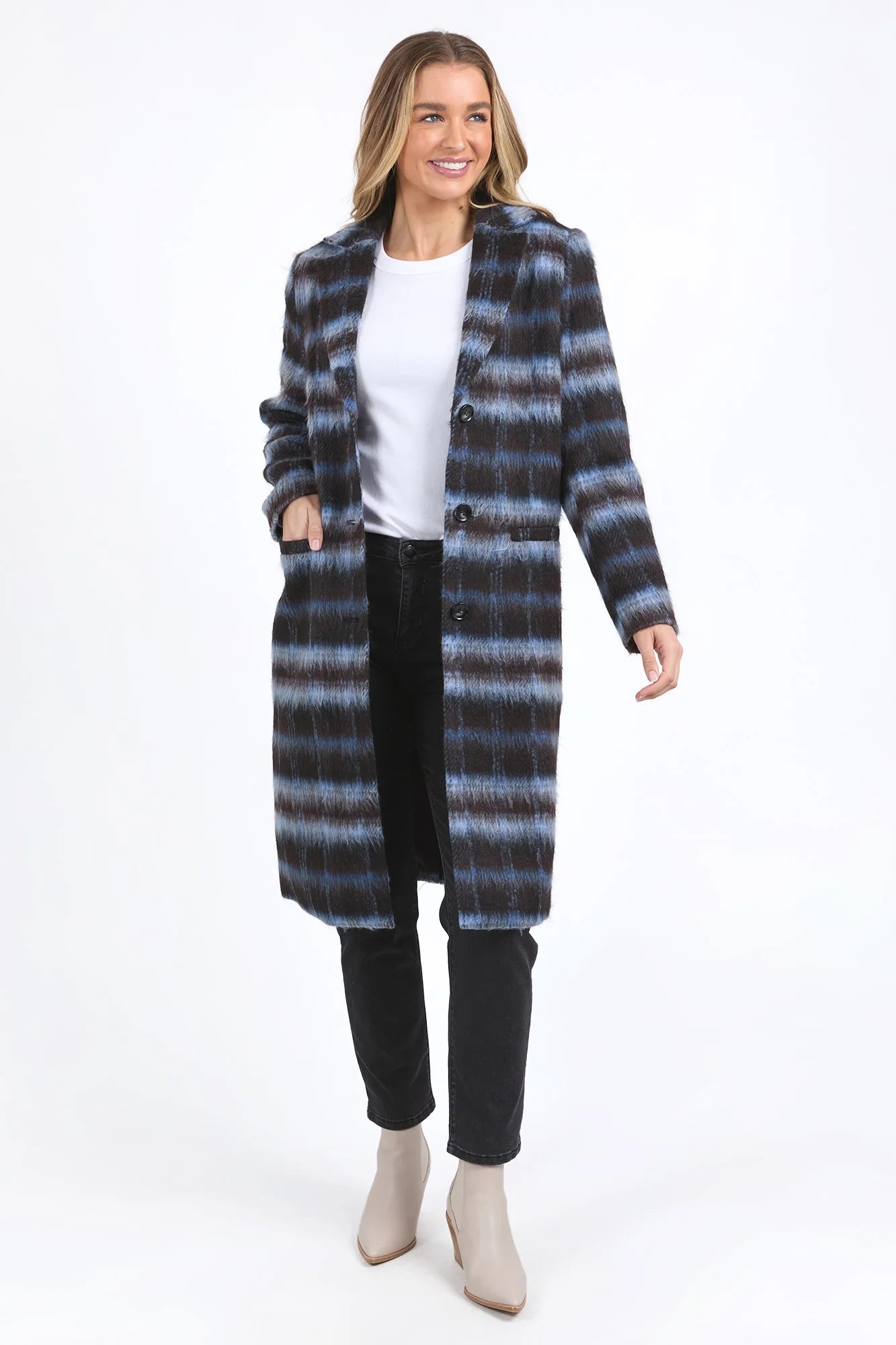 Foxwood II BENNETT Coat - Choc Check