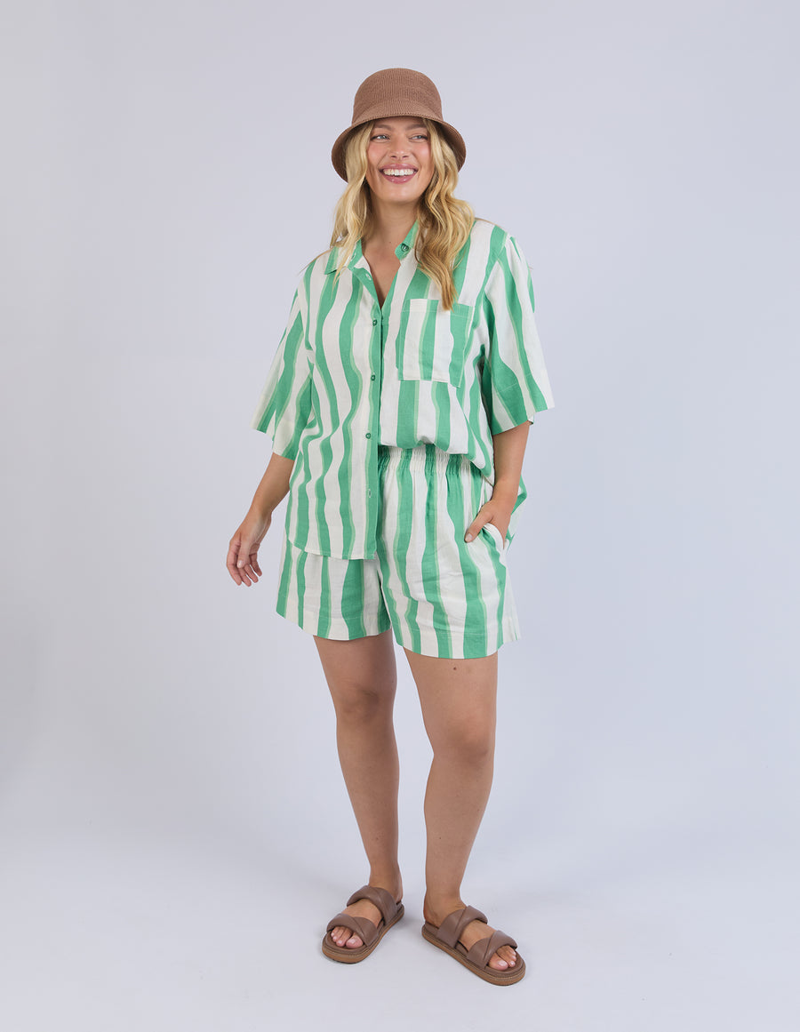 Elm Lifestyle II SPRITZ Stripe Shirt - Greenbriar