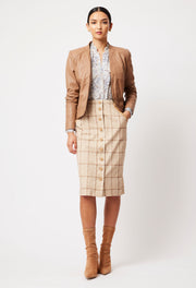 OnceWas II Eddie Ponte Skirt - Oatmeal