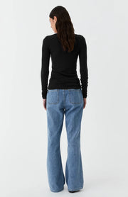 Morrison II MORRI MERINO ROUND NECK - black