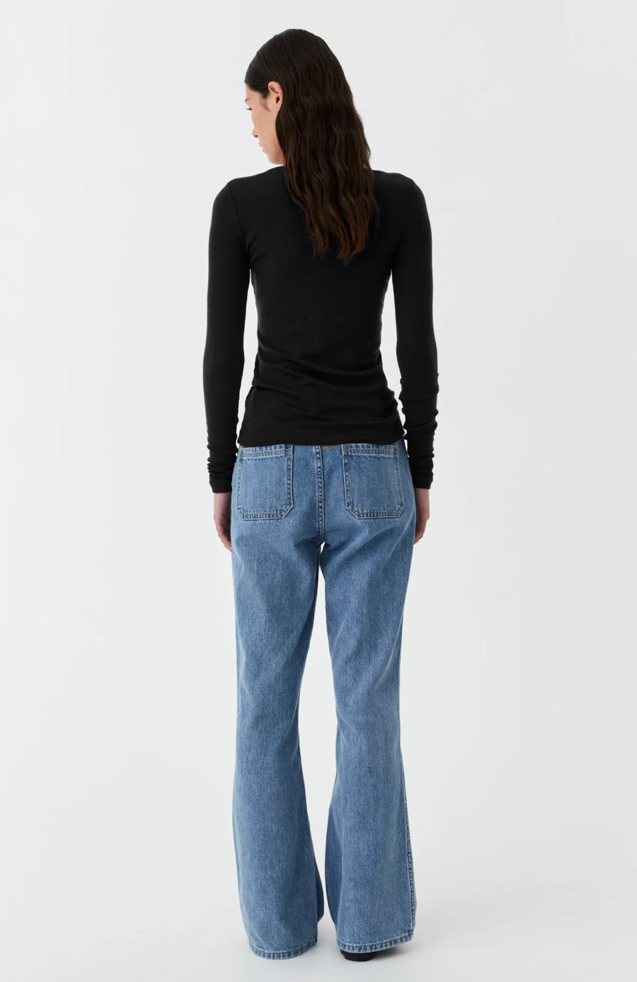 Morrison II MORRI MERINO ROUND NECK - black