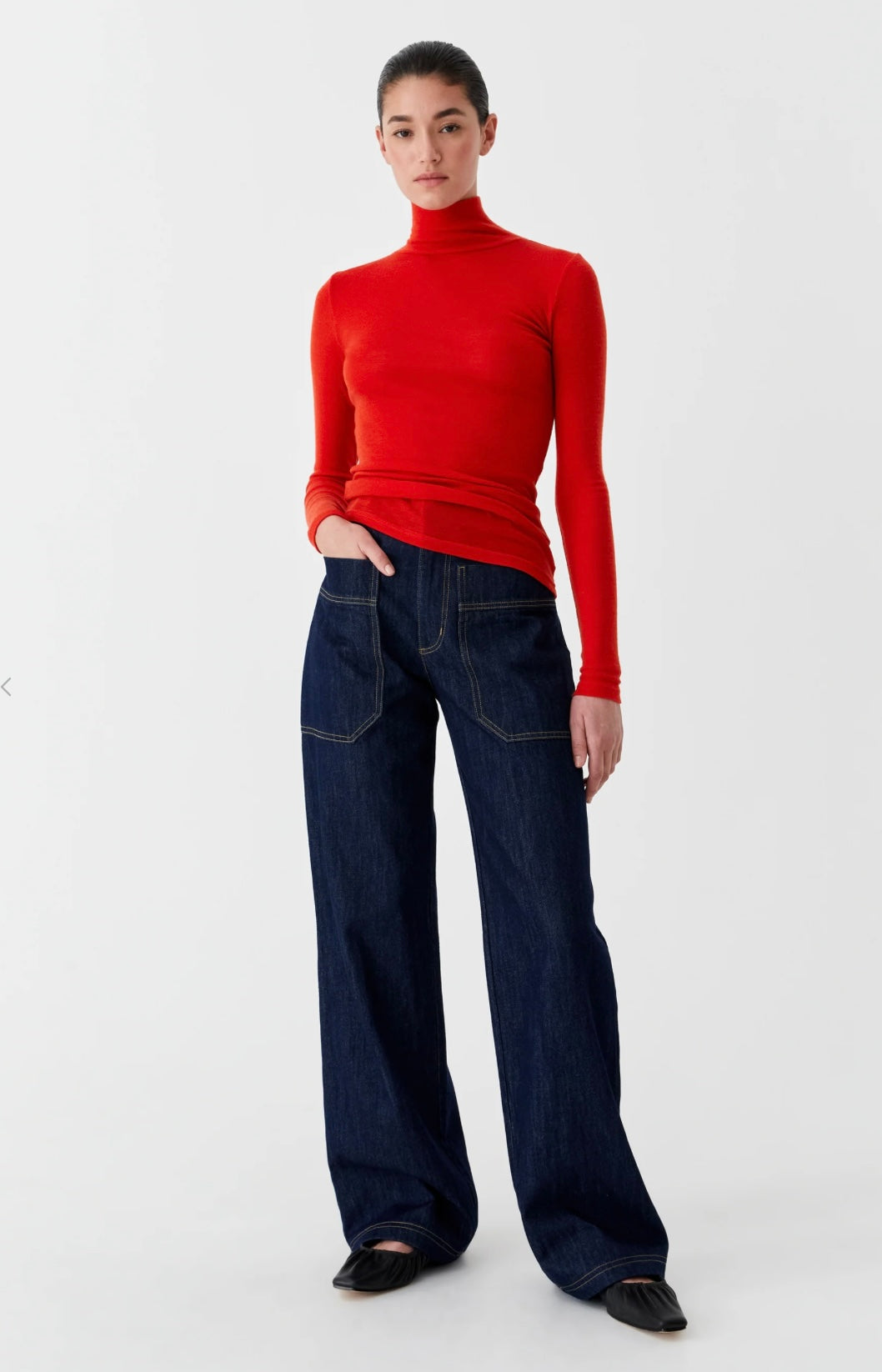 Morrison II MORRI MERINO Round Neck - flame