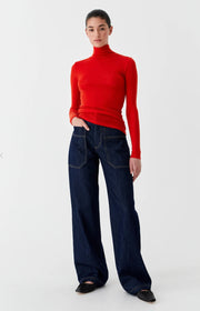 Morrison II MORRI MERINO Round Neck - flame