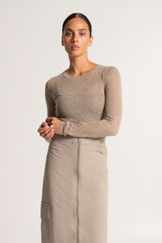 Lounge the Label II BERLIN fine Knit Slim top - noughat