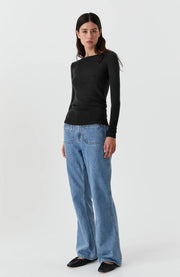Morrison II MORRI MERINO ROUND NECK - black