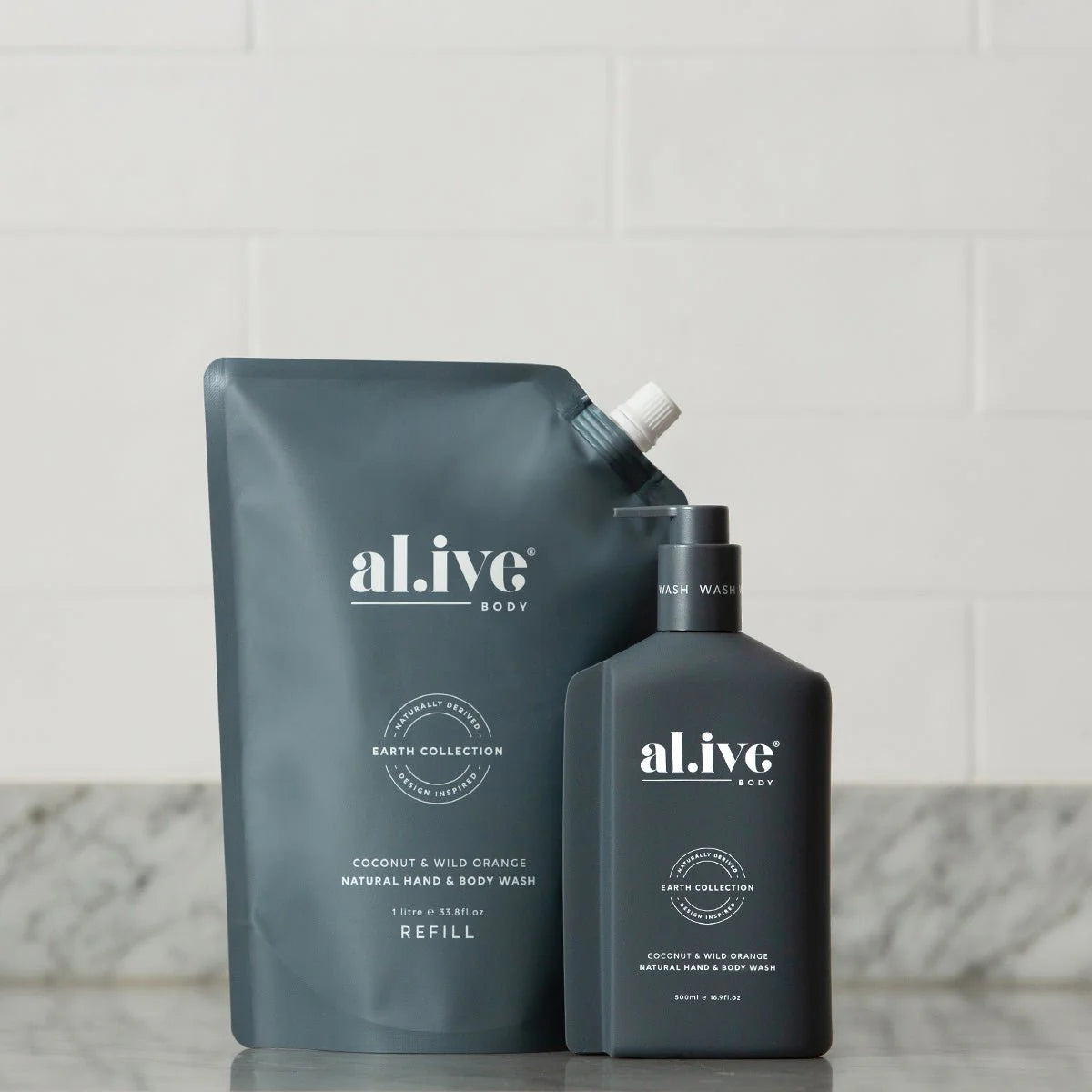 Al.ive II 1 Ltr Wash Refill - Coconut & Wild Orange