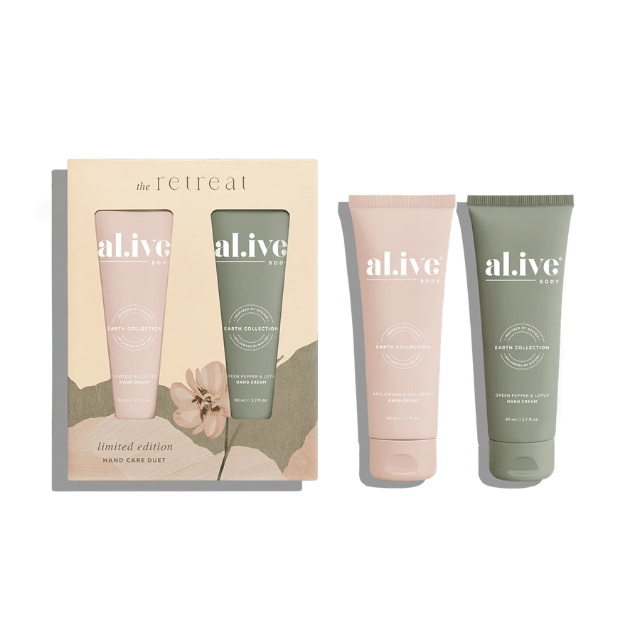 Al.ive II THE RETREAT Hand Care Duet - Applewood & Goji Berry + Green Pepper & Lotus