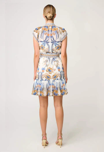 Oncewas II SARAYA Placement Print Dress - golden Medina
