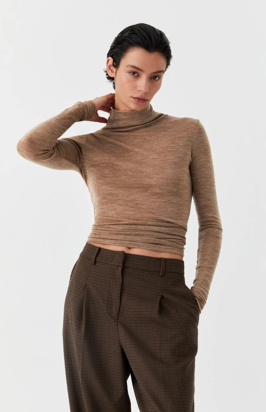 Morrison II MERINO High Neck - coffee