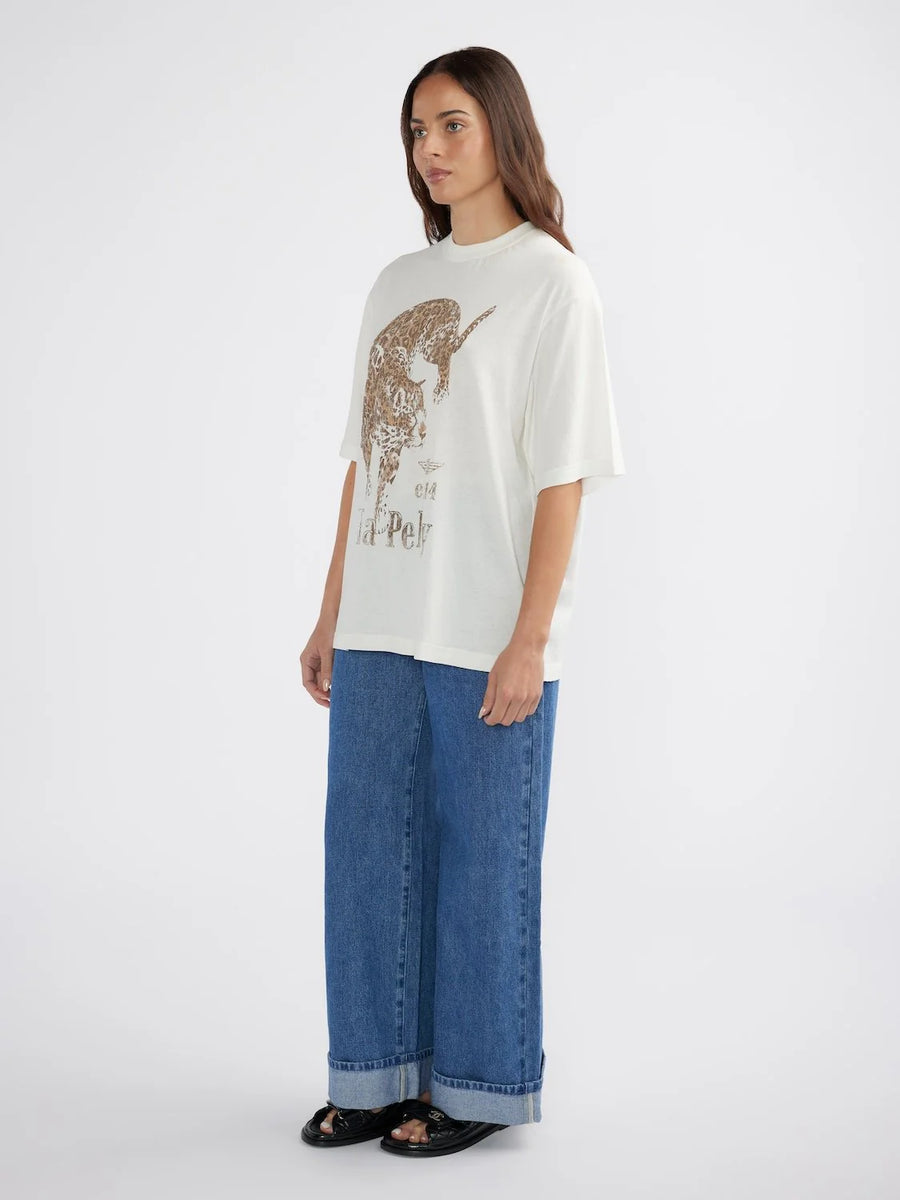 ENA Pelly II JAGUAR Tee - Vintage White