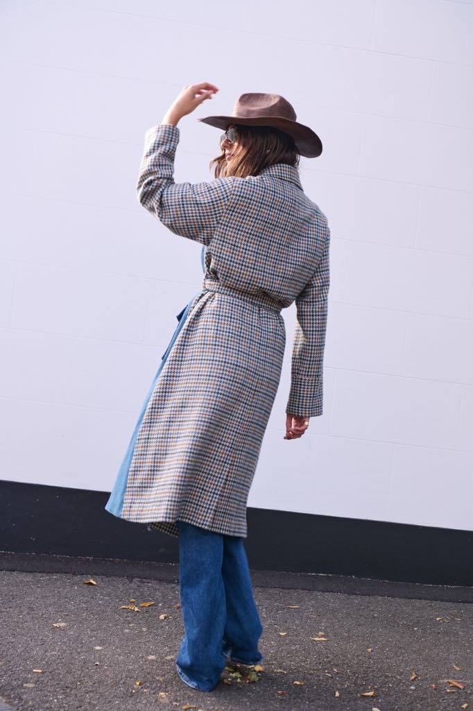Barry Made II HOLMSON Trench - Denim/Check