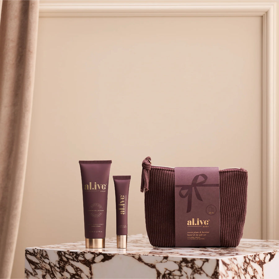 AL.IVE II Hand & Lip Gift Set - Sweet Plum & Berries