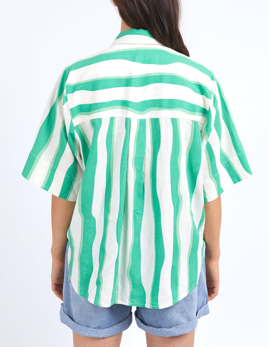 Elm Lifestyle II SPRITZ Stripe Shirt - Greenbriar