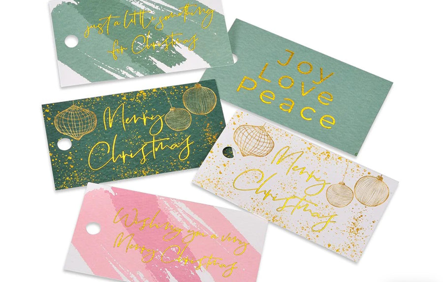 Huxter II GIFT TAGS - Green Baubles - 10 pack