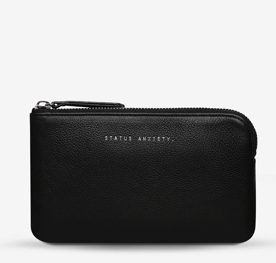 Status Anxiety II SMOKE and MIRRORS zip wallet - black