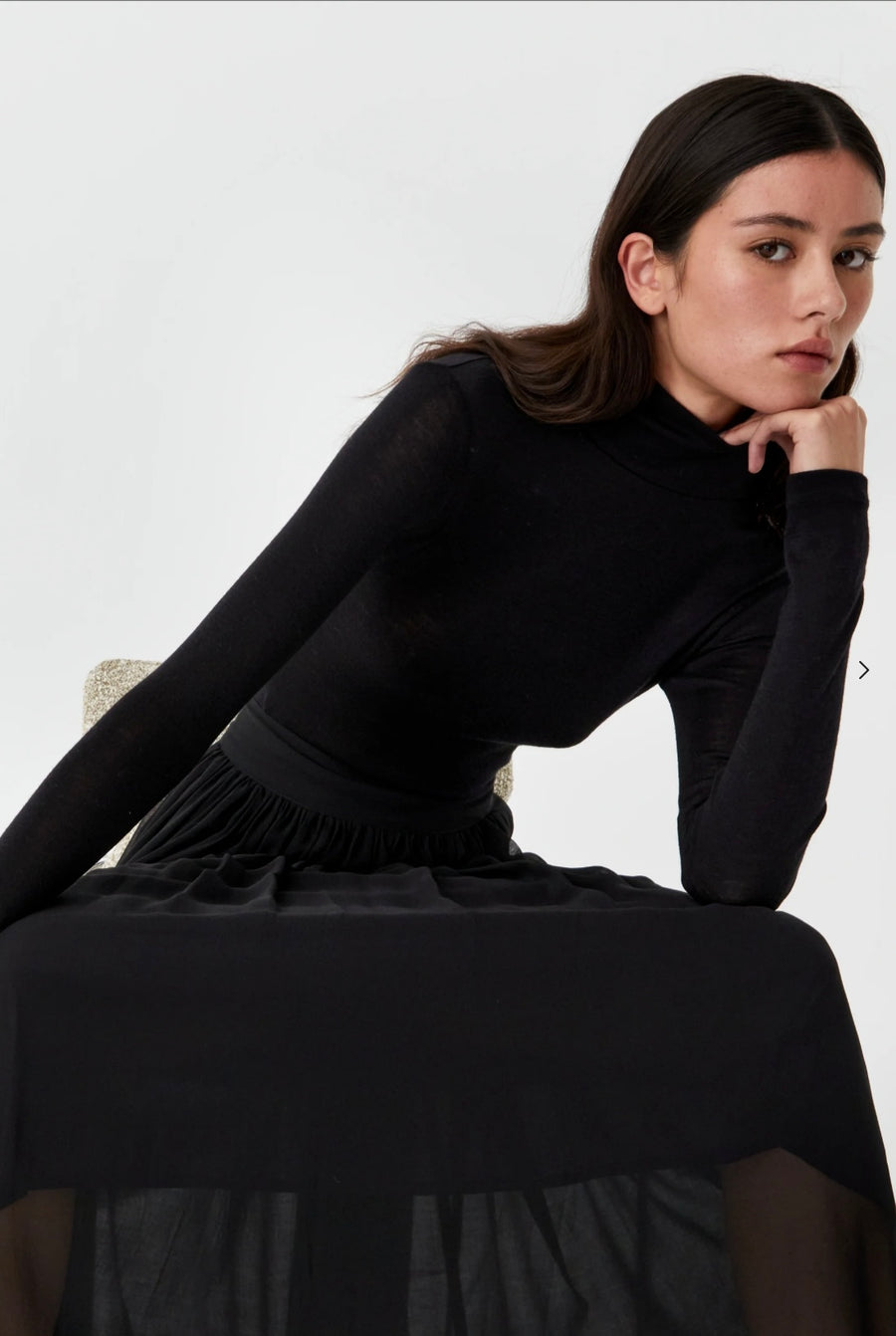 Morrison II MERINO HIGH Neck - black