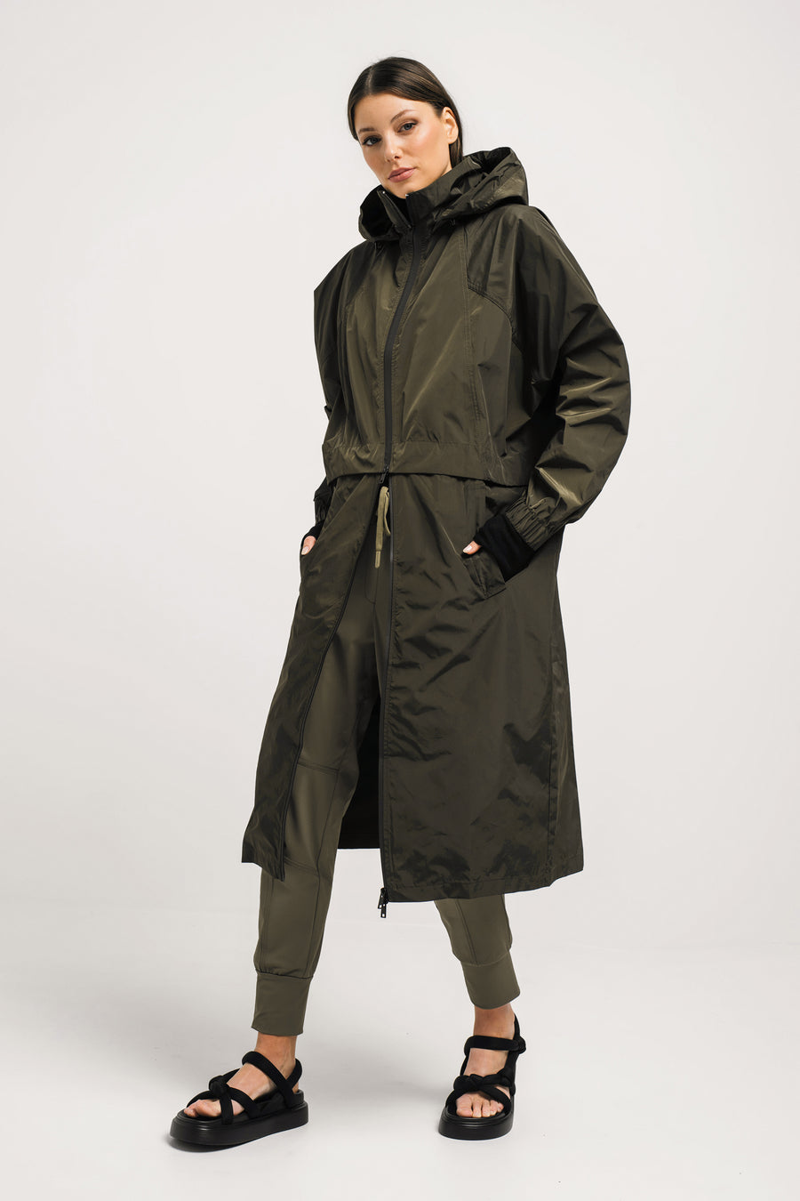 Lounge the Label II TOLEDO Detachable 2 Way Jacket - olive