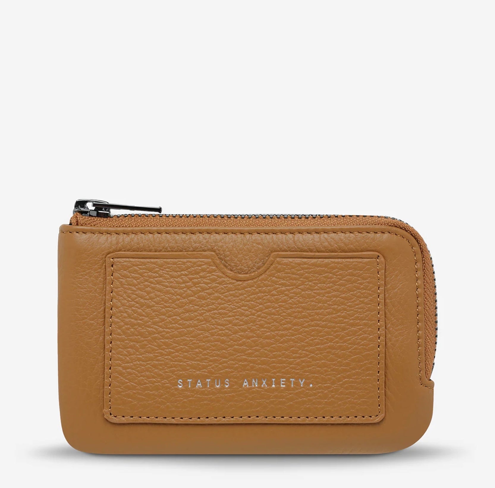 Status Anxiety II LEFT BEHIND Zip Wallet - tan