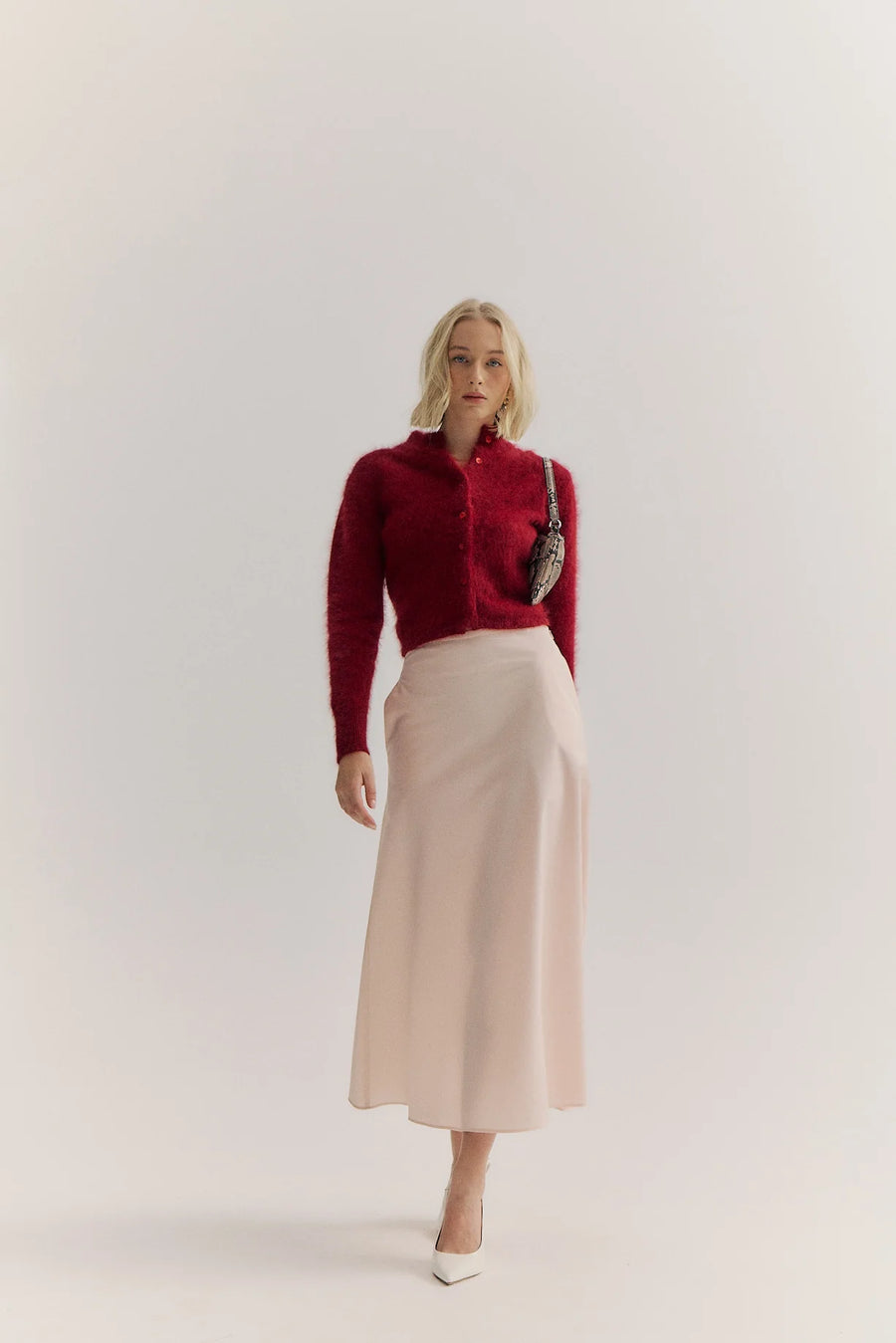 World Of Nomads II BELLA Cashmere Cardigan - Merlot