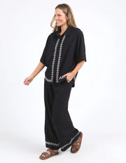 Elm Lifestyle II NINA Embroidered Shirt - Black