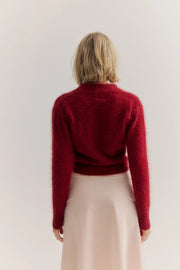 World Of Nomads II BELLA Cashmere Cardigan - Merlot