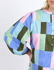 Elm Lifestyle II ODYSSEY Shirt - Blue / Green Print