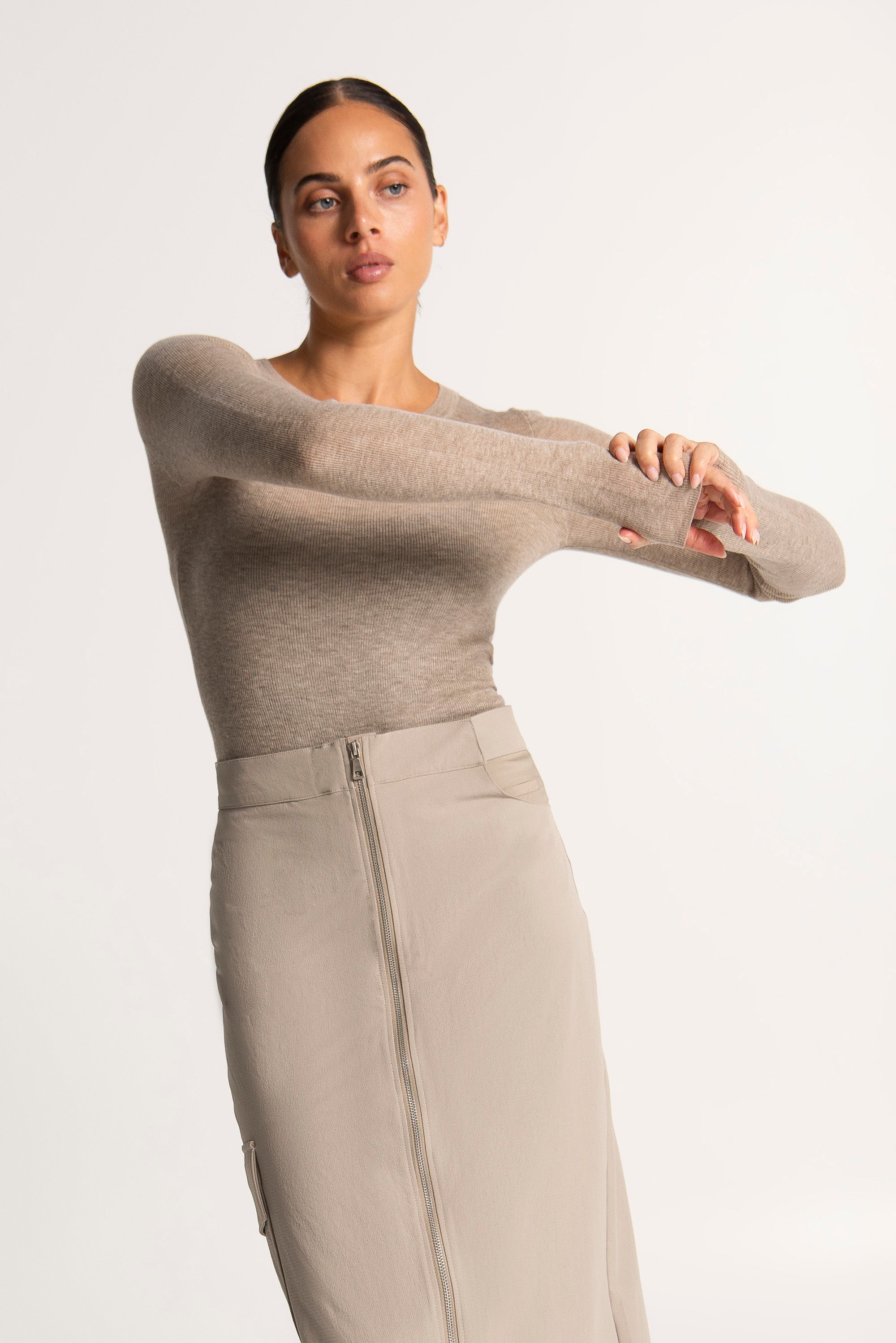 Lounge the Label II BERLIN fine Knit Slim top - noughat