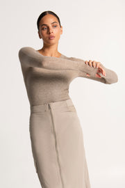 Lounge the Label II BERLIN fine Knit Slim top - noughat