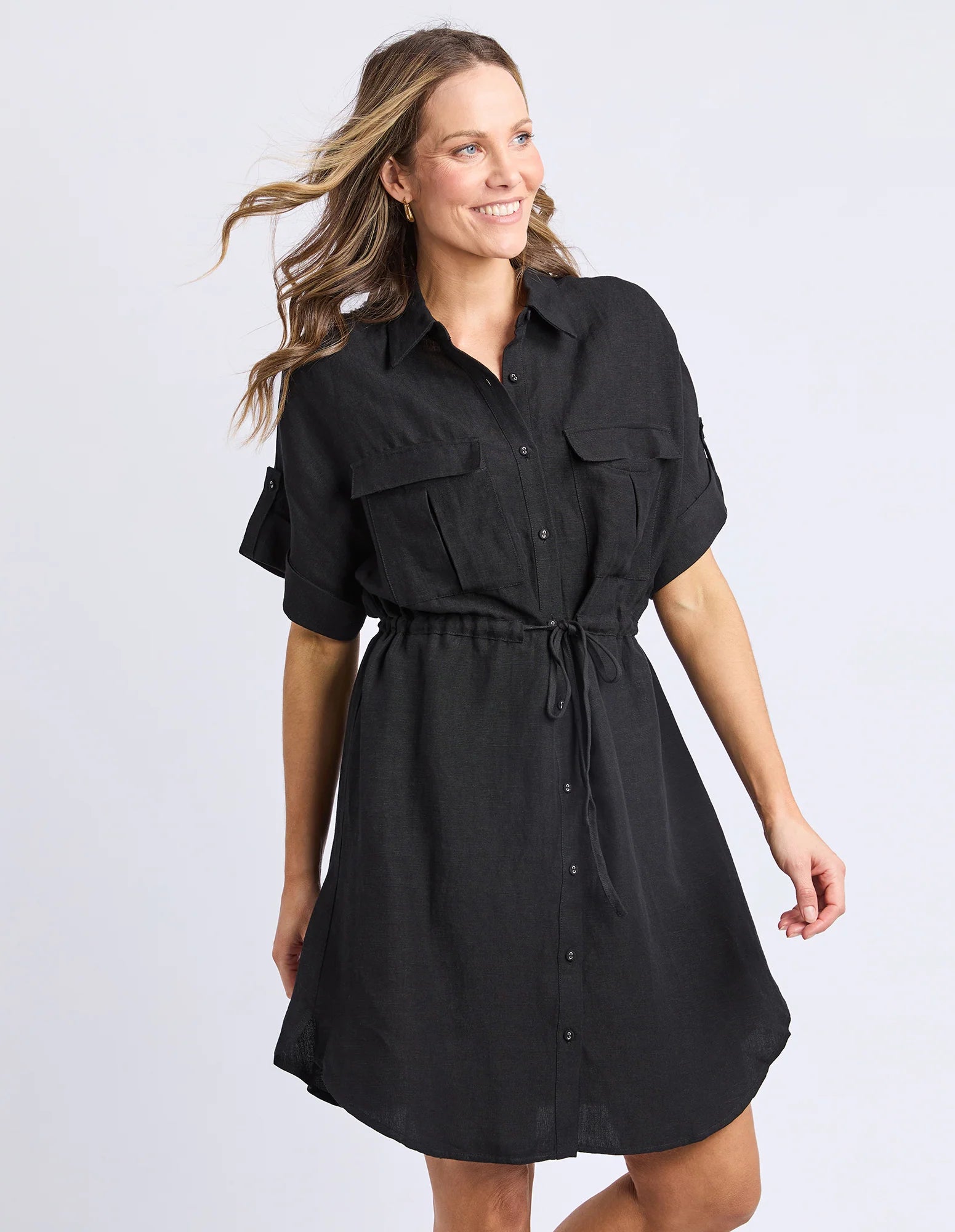 Foxwood II WILLOW Shirt Dress - Black