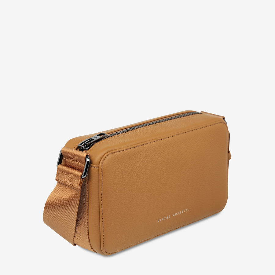 Status Anxiety II DELIRIUM Cross Body Bag - Tan