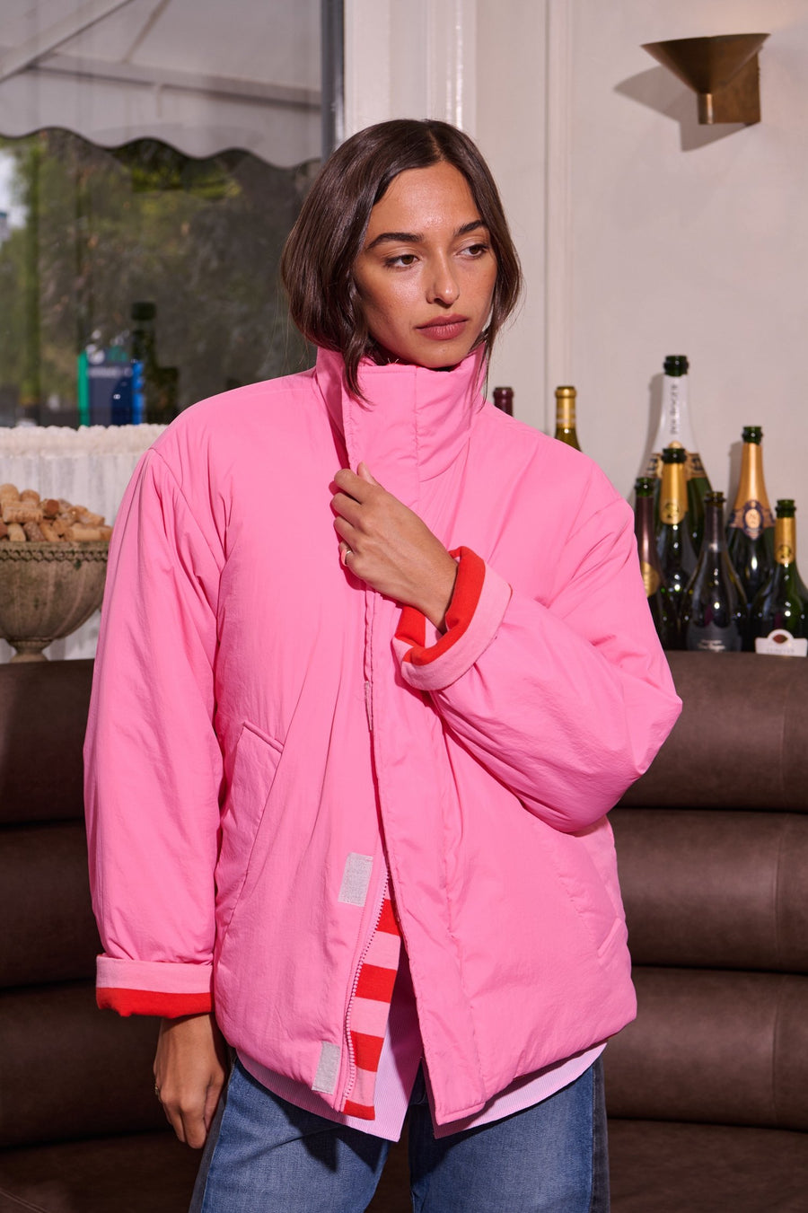Barry Made II FOG Puffer - Pink/Orange