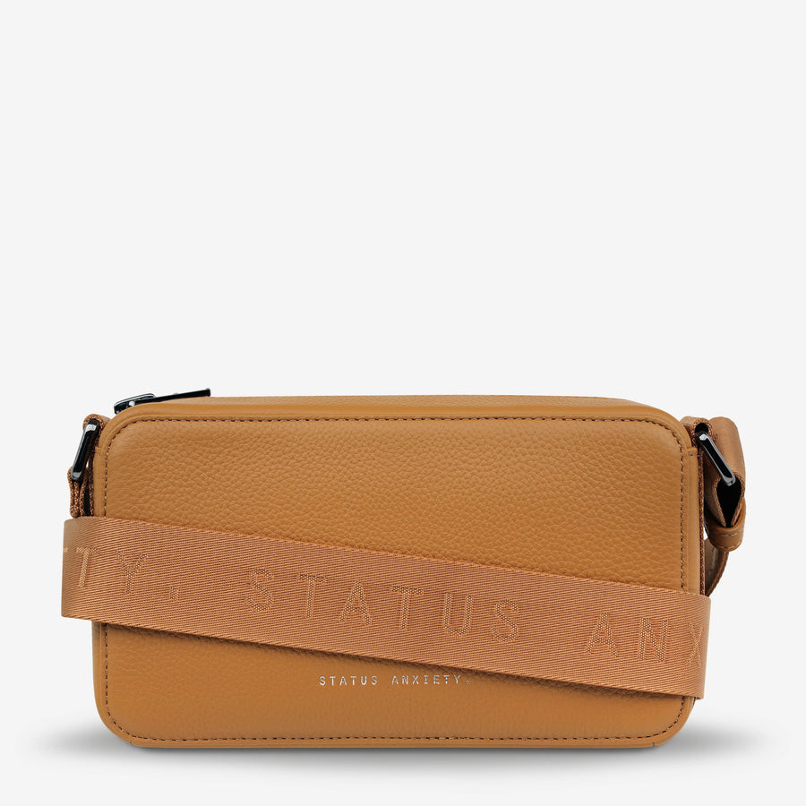 Status Anxiety II DELIRIUM Cross Body Bag - Tan