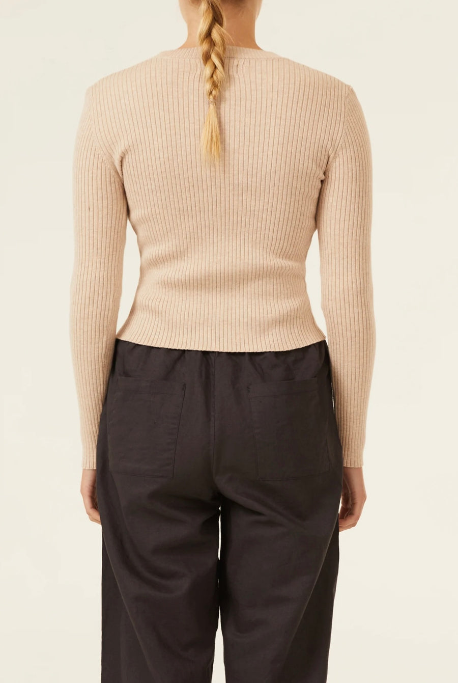 Nude Lucy II CLASSIC L/S Knit - oat