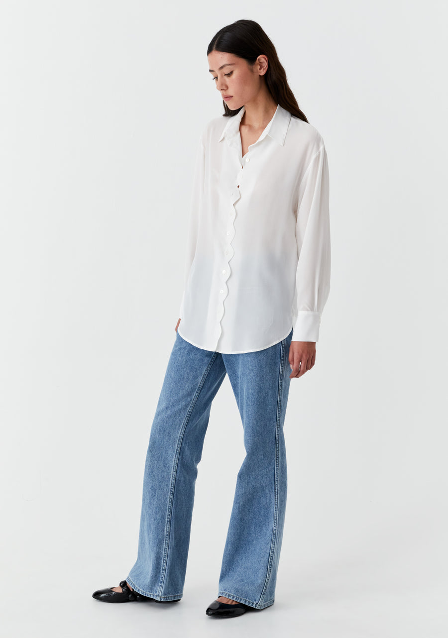 Morrison II HAZEL Silk Shirt - Cream